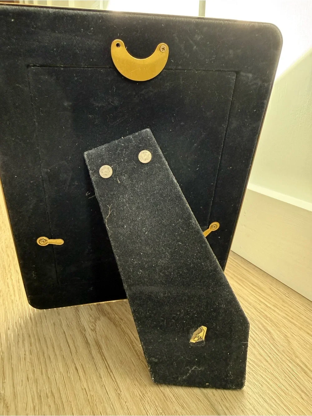 1980s Solid Brass Picture Frame - 5x7